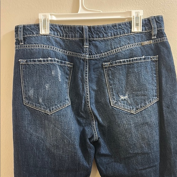 KanCan Dark Blue Distressed Boyfriend Jeans* - Picture 6 of 8